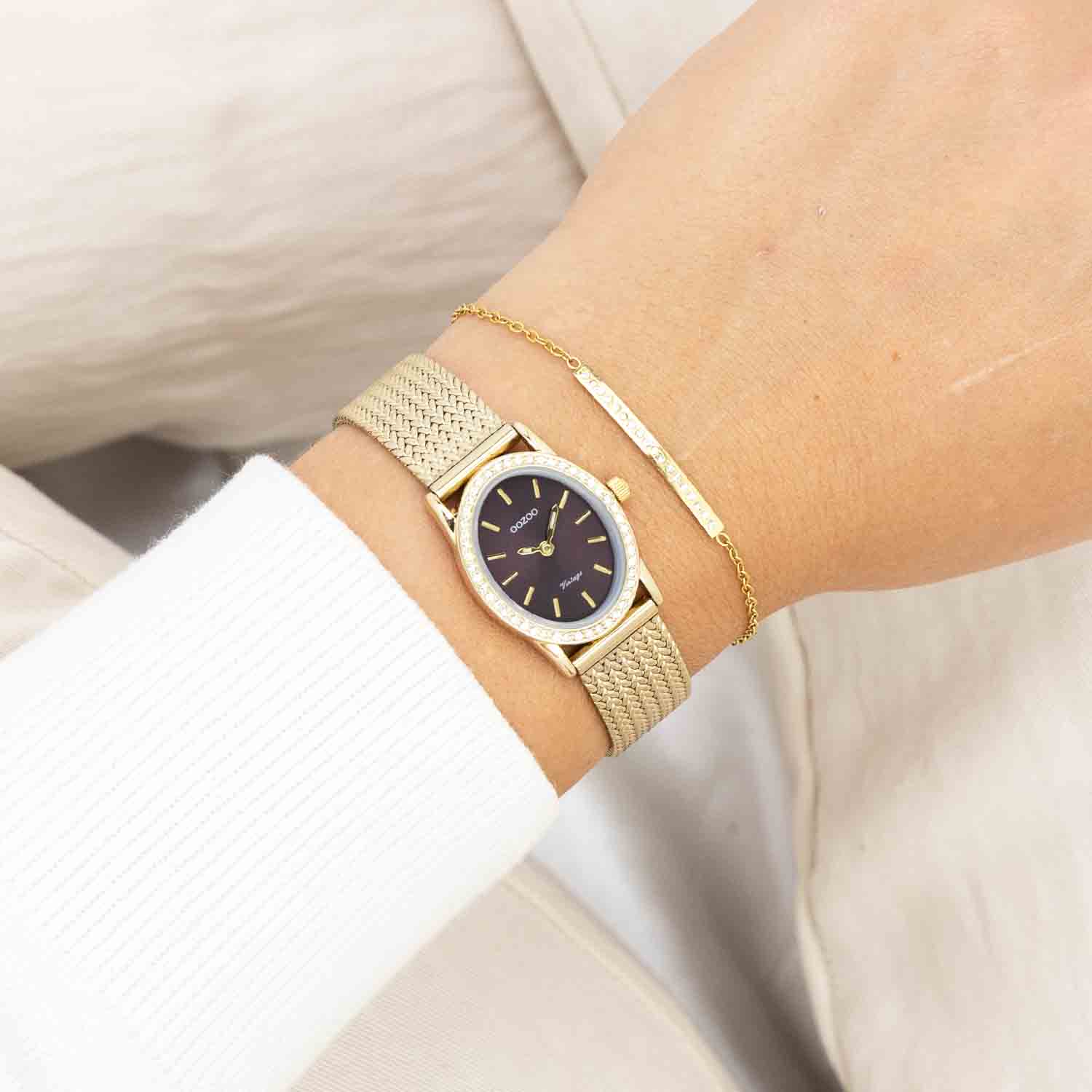 OOZOO Vintage Gold Stainless Steel Bracelet C20433